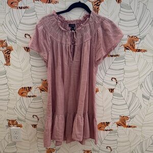 J. Crew Pink Striped Dress